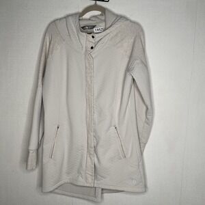 The North Face Recover Up Women's Quilted‎ Jacket Size L Hooded Mid Length Lined